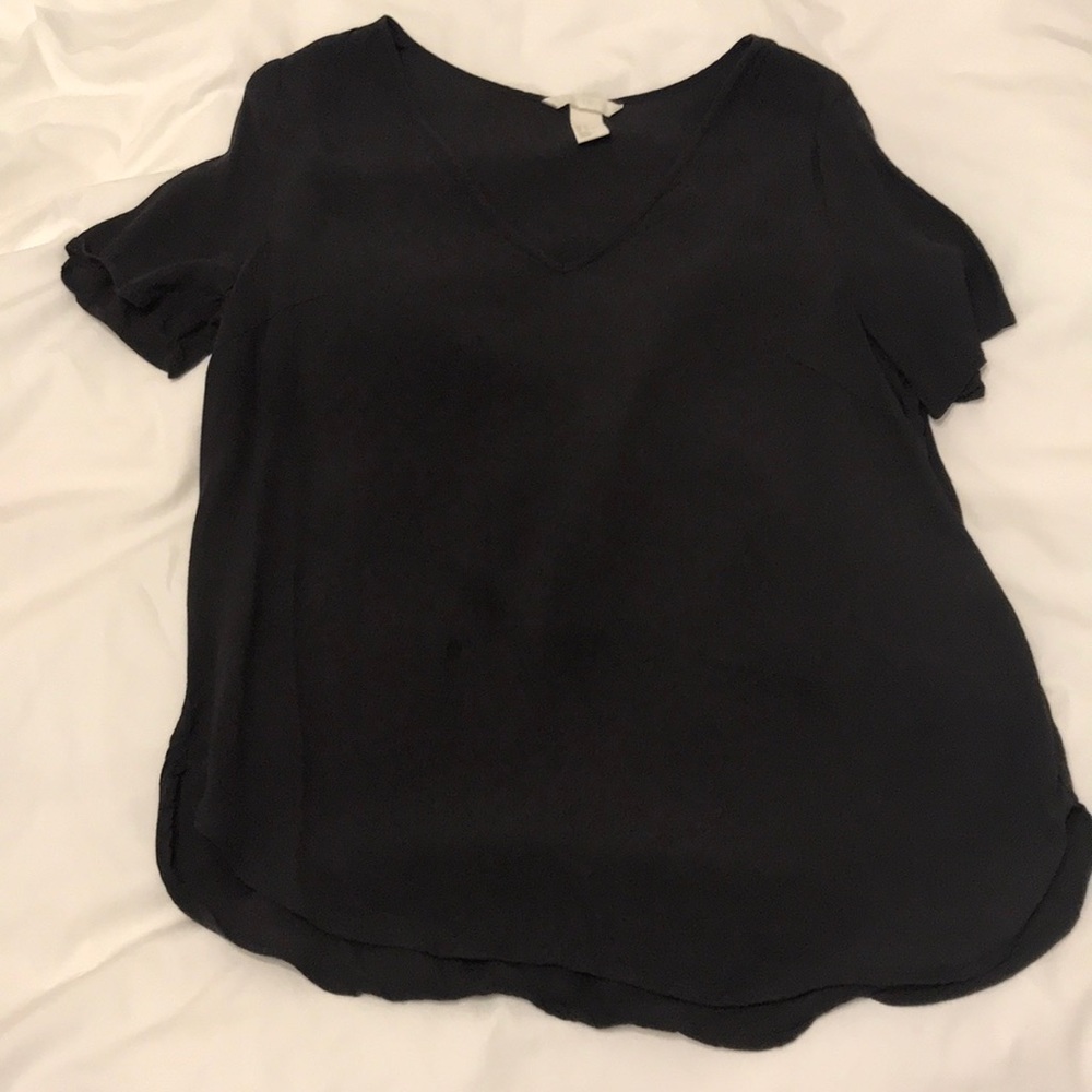 Dark grey shirt blouse